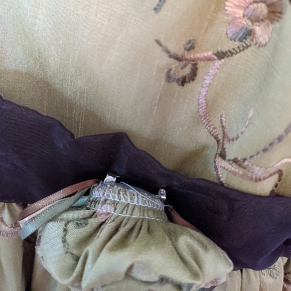 KIKI USA Girls Green Poofy Flower Dress - Picture 3 of 5